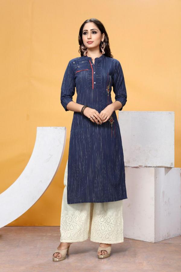 Retro-Cotton-Kurti-With-Bottom